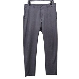 Travis Mathew Men's Grey Heathered Performance Dress Golf Pants Stretch Size 33